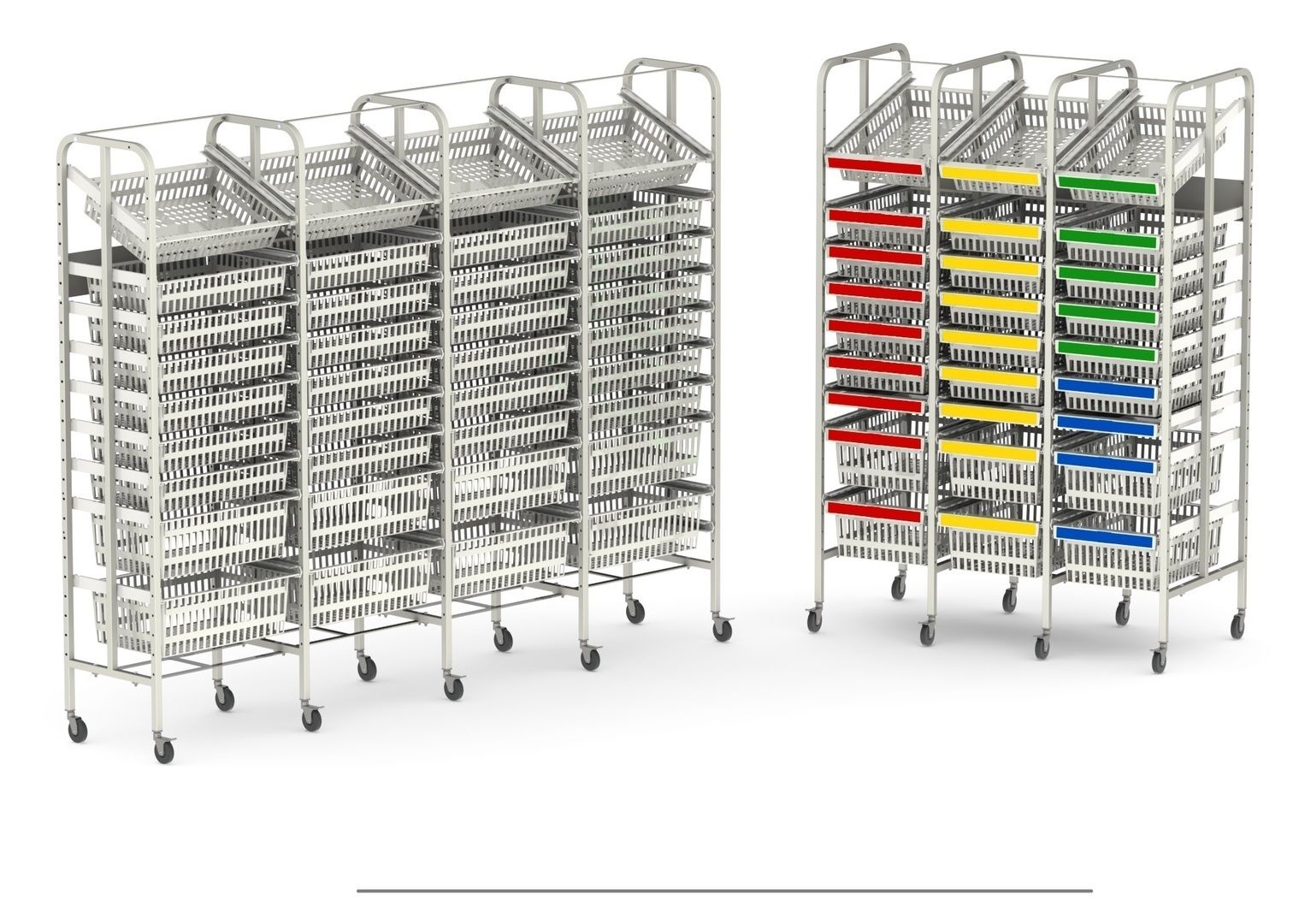 Rayonnage complet pour pharmacies, paillasses de laboratoires et espaces de restauration -GAMME AIR'STOCK_0