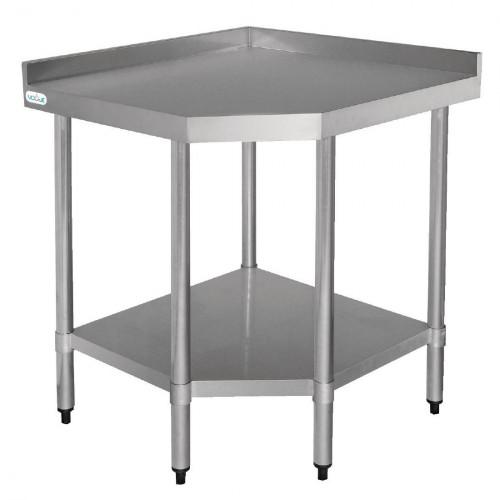 TABLE D'ANGLE EN INOX 600 MM