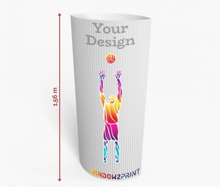 Totem - Window 2 Print - Elliptique 70 x 156 cm, en carton solide avec impression UV semi-mate_0