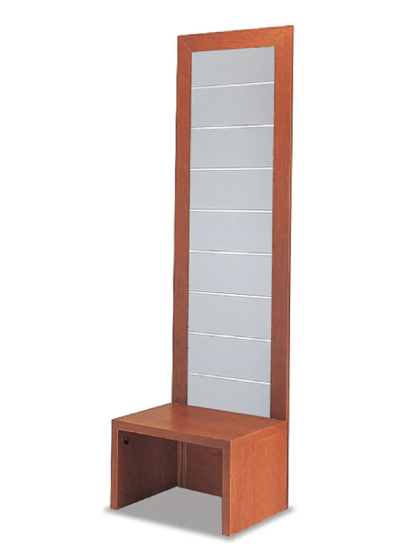 Vitrine 60/DVA - Présentoir mural en bois avec base ouverte - Dimensions 64x46x218 cm - 50 kg_0