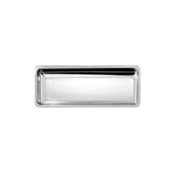 A10- Plat inox demi-profond 50 cm - Accessoire indispensable pour préparations en cuisine_0