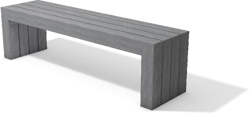 BANQUETTE EN PLASTIQUE RECYCLÉ - CALERO_0