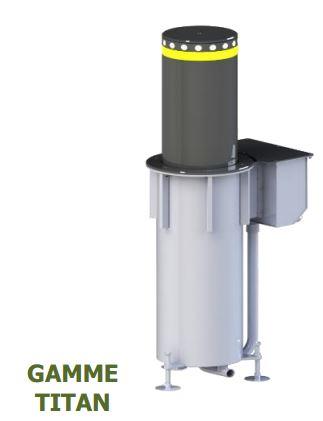 Borne escamotable fixe et automatique - Réduction des nuisances sonores - Motorisation électrique - CITINNOV gamme TITAN_1