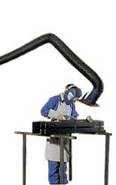 Bras d'aspiration de fumées et gaz de soudure - longueur de 2 à 7 mètres - structure porteuse intérieure avec ressorts de compensation_0