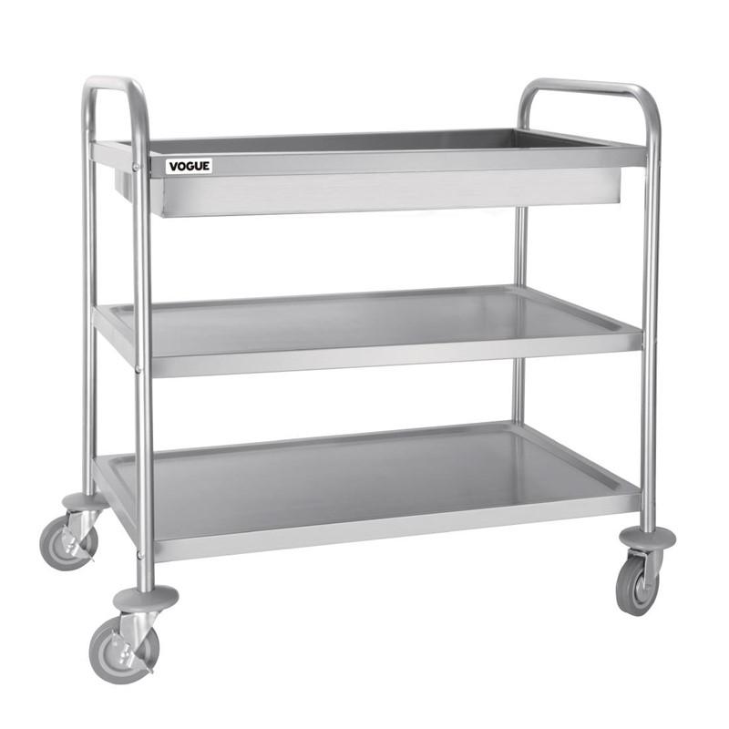 Chariot pour couverts - CC365 - Inox - 40 kg - Dimensions 855x535x940 mm_0