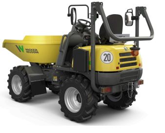 Dumper à pneu très faibles émissions sonores, idéal pour les zones sensibles au bruit - 650/800 L - 100 % ÉLECTRIQUE - disponible en location_0