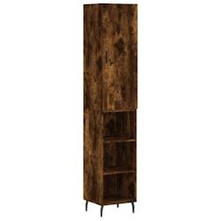 Helloshop26 - Buffet bahut commode armoire meuble de rangement organisateur cuisine salle de séjour salon haut 34,5 x 34 x 180 cm 02_0033242 - 300021_0