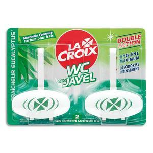 La croix blister de 2 blocs wc eucalyptus double action avec javel et désodorisant_0