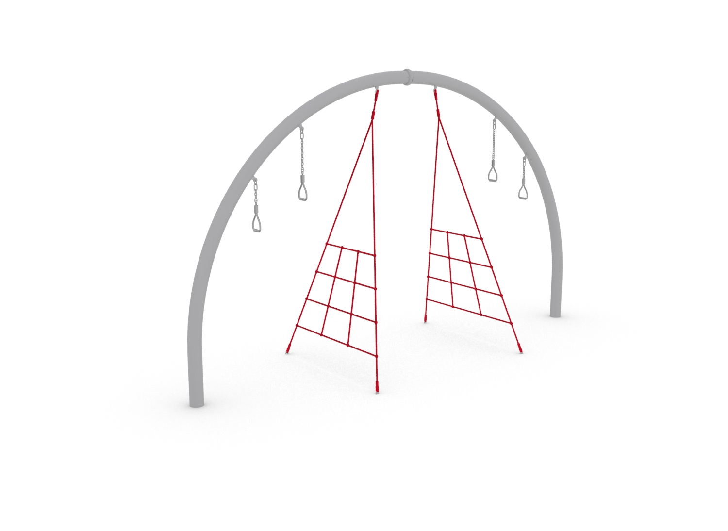 Parcours sportif pour enfants NRG Sierra Diablo - réf 8079879 - HAGS - Rouge - Scellement béton_0