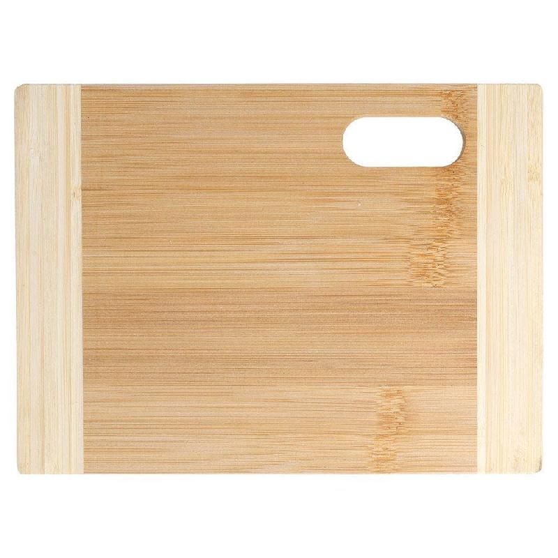 Planche à découper bicolore 16x22x0,9cm bambou_0