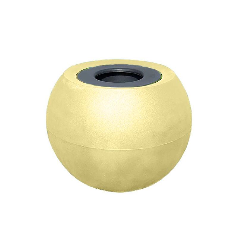 PLAST'UP ROTOMOULAGE Pot de fleurs sphérique xxl speranza 325l - IVOIRE - beige 0637962081756_0