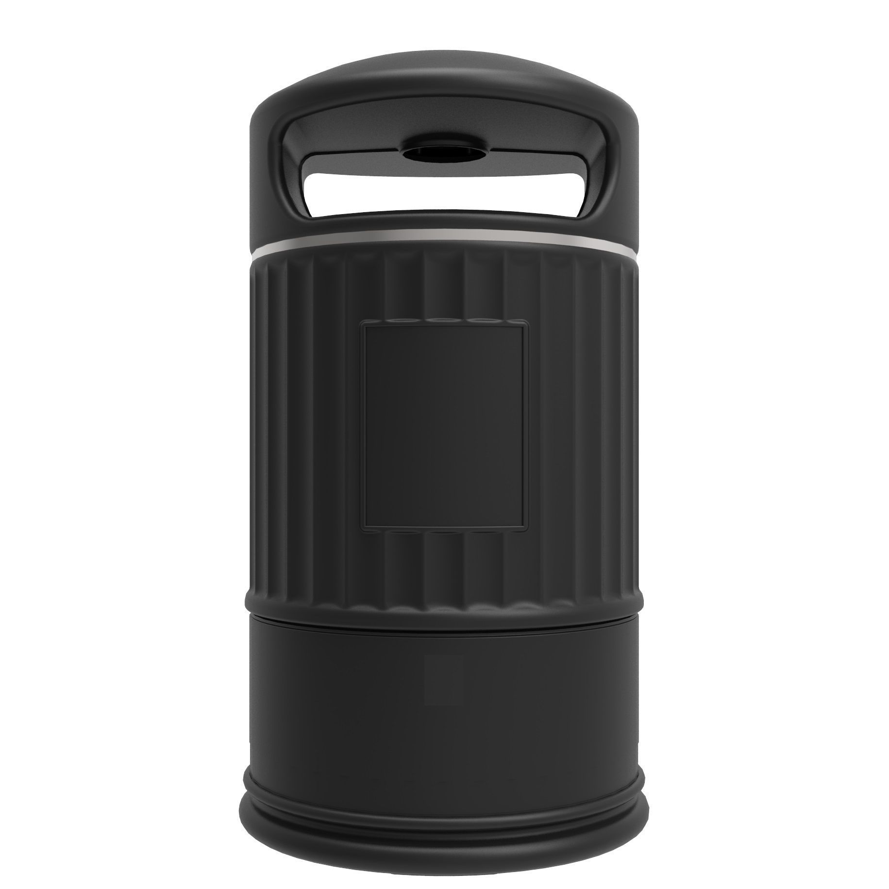 Poubelle publique en plastique recyclé - Modèle HERITAGE personnalisable, résistante et élégante_1