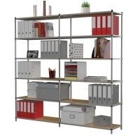 Rayonnage de bureau Tubeco - élément départ - 6 niveaux - 160235_0
