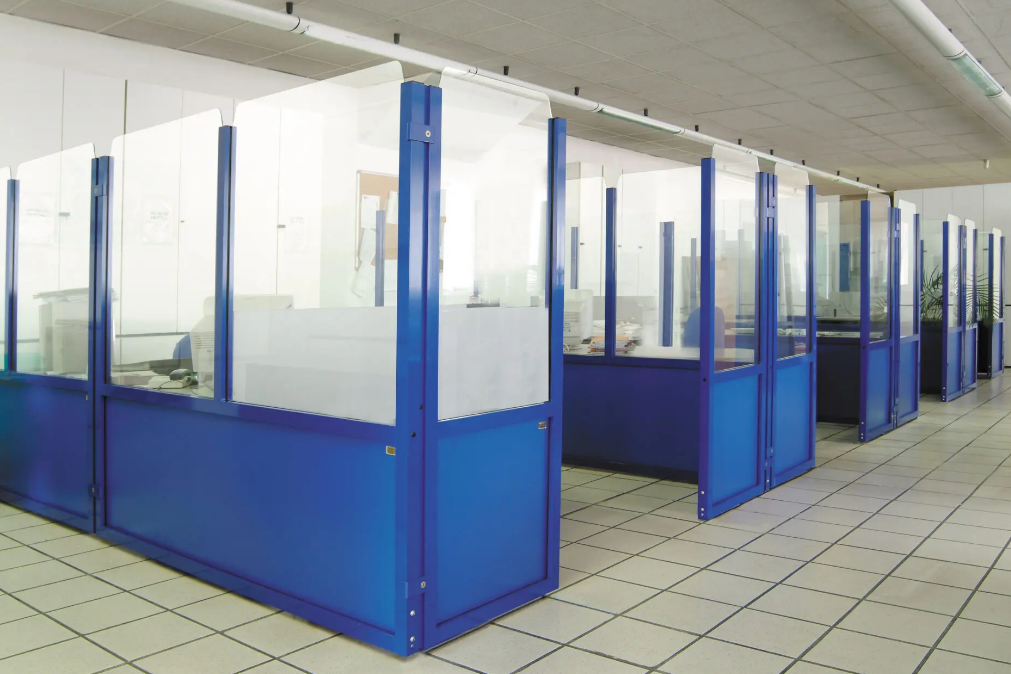 Séparateur modulaire pour espaces de travail - cm 100×170(h) ou cm 150×170(h) - Modèle Roma_0