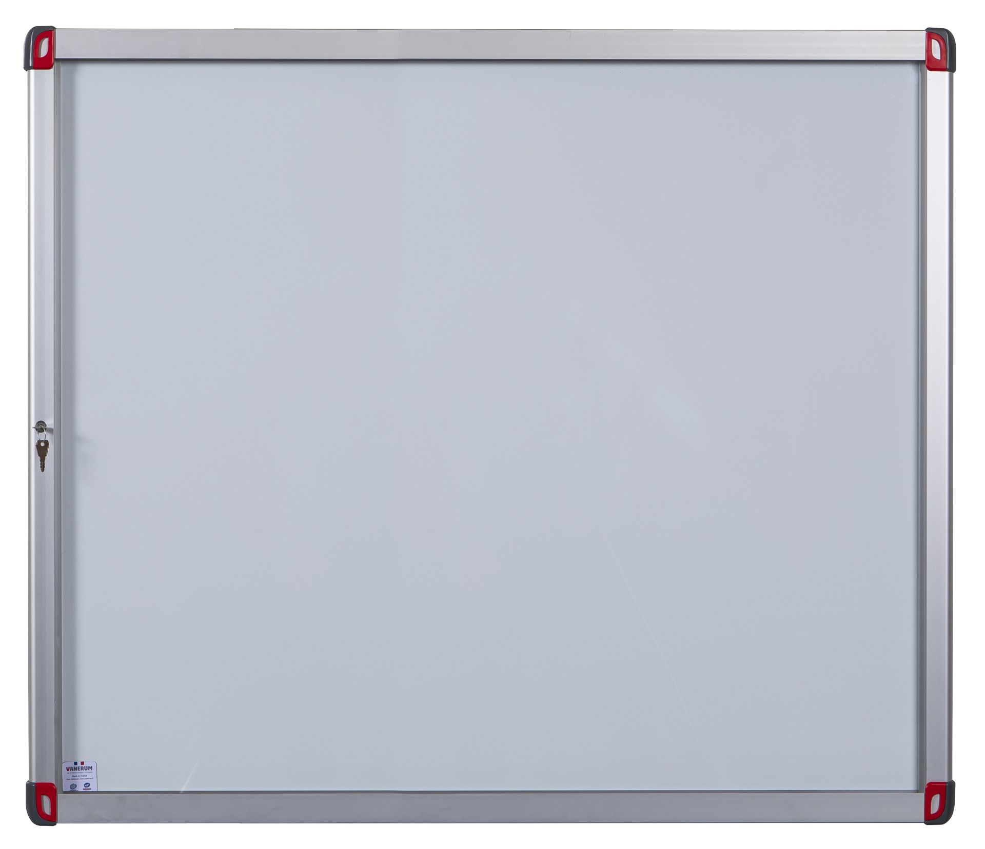 Vitrine d'affichage d'intérieur à porte battante - VANERUM LEAF - Design soigné, fond magnétique ou liège, 4 à 15 feuilles A4_0