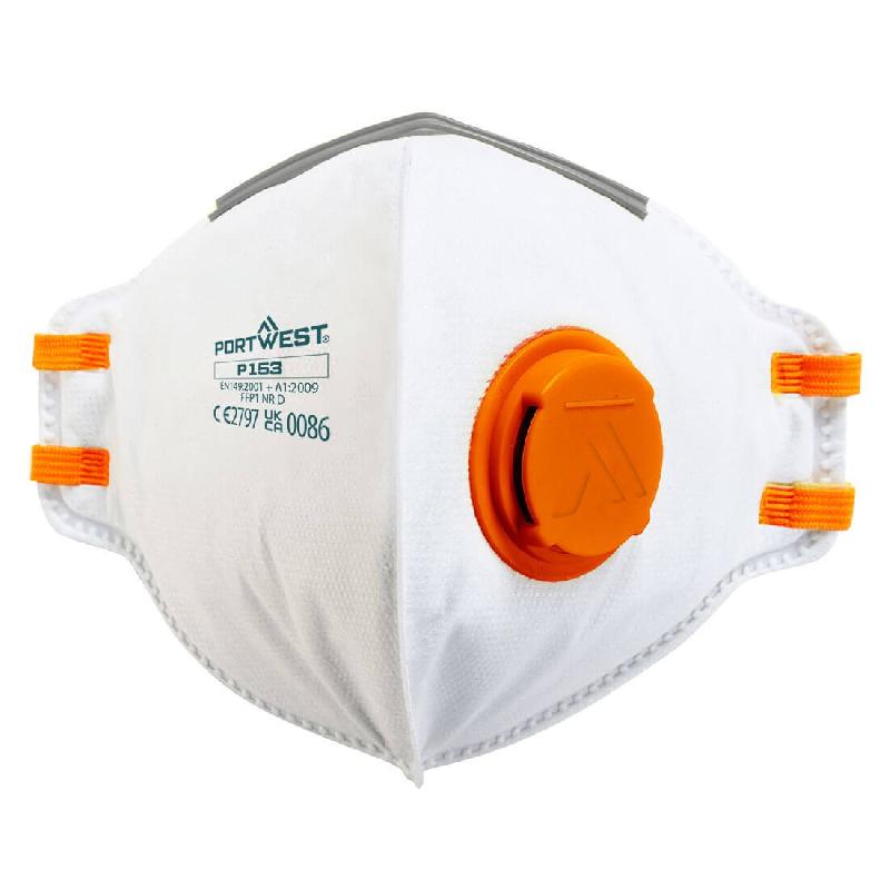 20 Masques CE pliables de protection respiratoire FFP1 + valve - MSKP1BC-IM11/VV_0