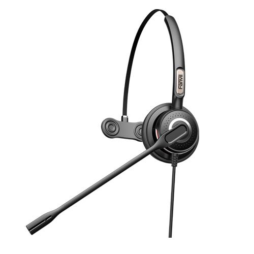 FANVIL HT201 - Casque arceau monophonique filaire noir pour bureau et centre d'appels_0