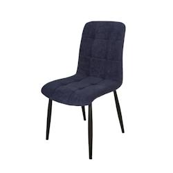 Anticline Créations Chaise velours couleur Blue assise L88.5 X 55.5 X H47cm - bleu textile CS1405_0