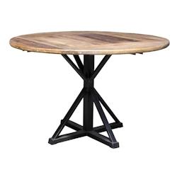 AnticLine créations Table  120x78x120cm - brown wood CS1217_0