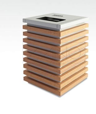 Block 03.056.Sn - Cendrier corbeille moderne - Zano - Design original et fonctionnel_0