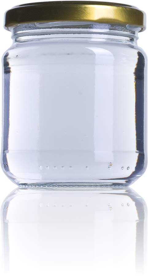 Bocal en verre 212 ml - Twist Off TO 63 - Forme cylindrique - Verre blanc_0