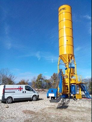 Centrale de malaxage à béton SIPE P35 - modèle TTM 1700 avec skip_0