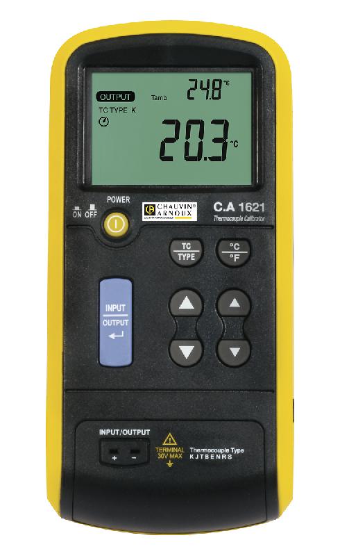 CHAUVIN ARNOUX - Calibrateur portable de température Thermocouple - Mesure et simulation de tension en mV pour 8 types de thermocouples (J, K, T, E, R, S, B, N)_0