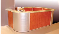 Cloisonnettes - 1030mm - Pour banque d'accueil ou cloison amovible_0