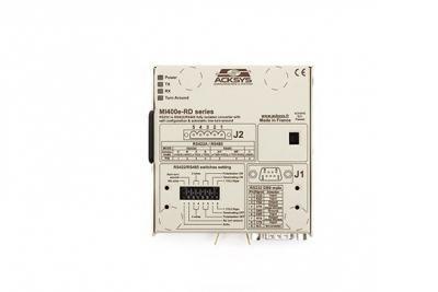 Convertisseur isolé RS232  RS422/485, retournement automatique, format boîtier ou rail din Alim ext 9 à 36 VDC - Référence: MI400e-RD-DC_0