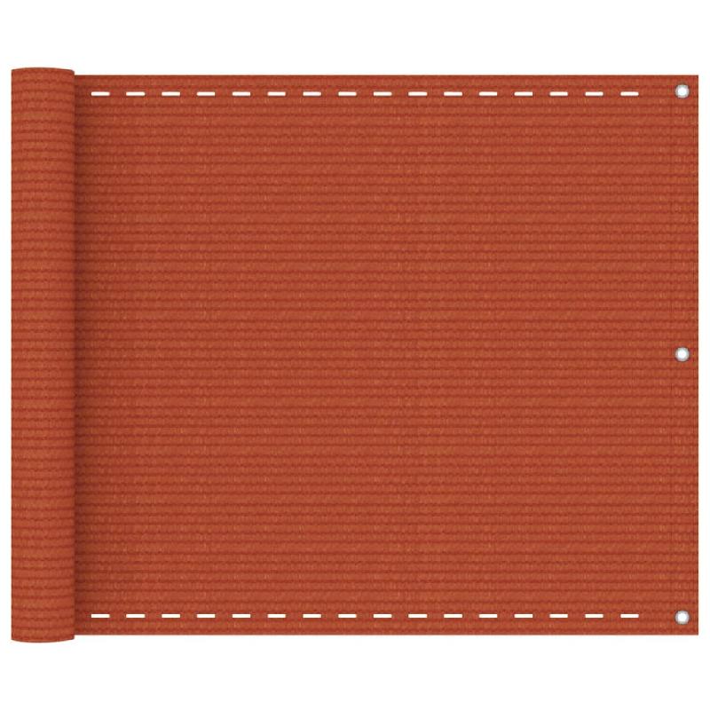 ÉCRAN DE BALCON BRISE PARE VUE PROTECTION CONFIDENTIALITÉ 75 X 300 CM PEHD ORANGE 02_0010295_0