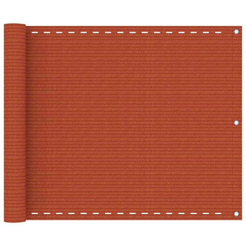 ÉCRAN DE BALCON BRISE PARE VUE PROTECTION CONFIDENTIALITÉ 75 X 300 CM PEHD ORANGE 02_0010295_0