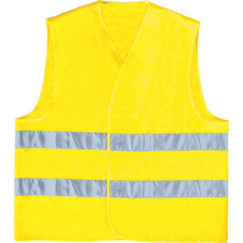 Gilet De Signalisation Haute Visibilité - Bandes Réfléchissantes Parallèles - Sécurité Pro