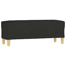Helloshop26 - Banc banquette 100 x 35 x 41 cm tissu noir 02_0010454 - 3000575682721_0