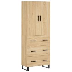 Helloshop26 - Buffet bahut commode armoire meuble de rangement organisateur cuisine salle de séjour salon haut sonoma 69,5 x 34 x 02_0034105 - 300021_0