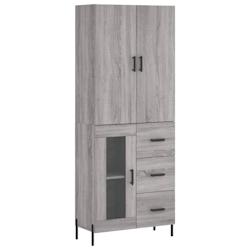 Helloshop26 - Buffet bahut commode armoire meuble de rangement organisateur cuisine salle de séjour salon haut sonoma 69,5 x 34 x 02_0035487 - 300021_0