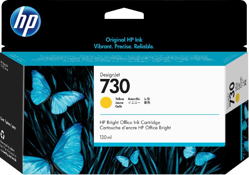 HP Cartouche d’encre 730 DesignJet jaune, 130 ml_0