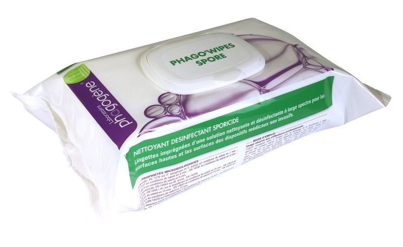 Lingette desinfectantes phago’wipes spore virucide_0