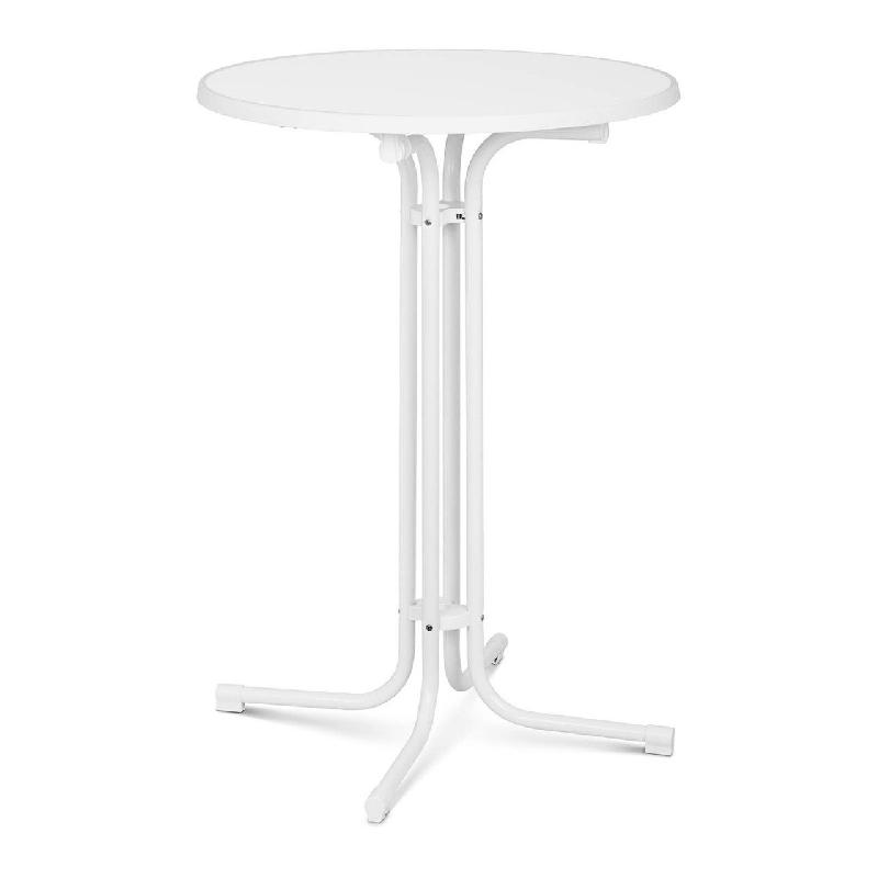 MANGE DEBOUT TABLE PLIABLE PLIANT DIAMÈTRE 80 CM BLANC 14_0002376_0