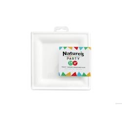 Packnwood FHC - 576Pcs - Assiette pulpe carrée blanche - 200x200x12mm - blanc 8NPAPU2020_0