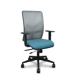 Piqueras y Crespo Silla Motilla traslack malla gris asiento bali azul cielo brazos 1D base piramidal ruedas 65mm - multi-matériau 21TKM40B13B10CPNR65_0