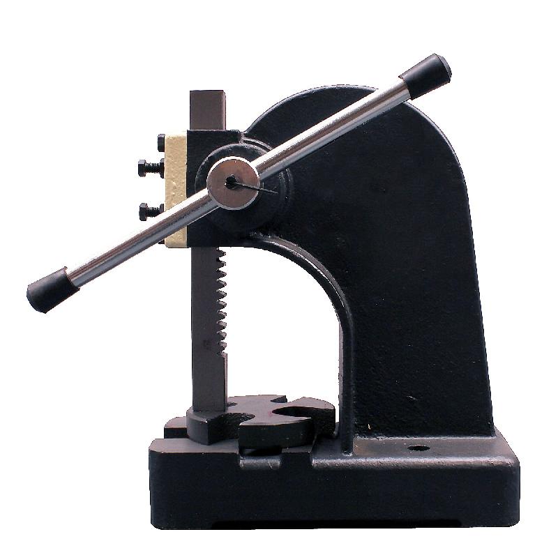 YSNJIN Multifonction Manuel Arbor Press, Presse Manuelle à Crémaillère en Métal, Réglable Hauteur, Résistance Pression 160KG, Antidérapant, pour Couper, Poinçonner, Plier