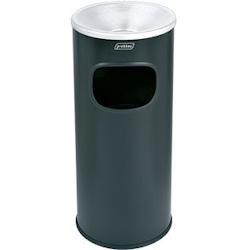 PROBBAX - AT-2030-BLA - Borne cendrier pour extérieur couvert (30 L) - 25 x 25 x 65 cm - Noir - noir métal AT-2030-BLA_0