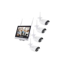 Semac 2x Caméras Pro Vidéo Surveillance Full Hd 1080p 12