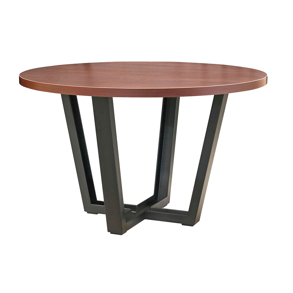 Table à piétements FACTORY III - Plateau rond de Ø110 à Ø150 cm_0