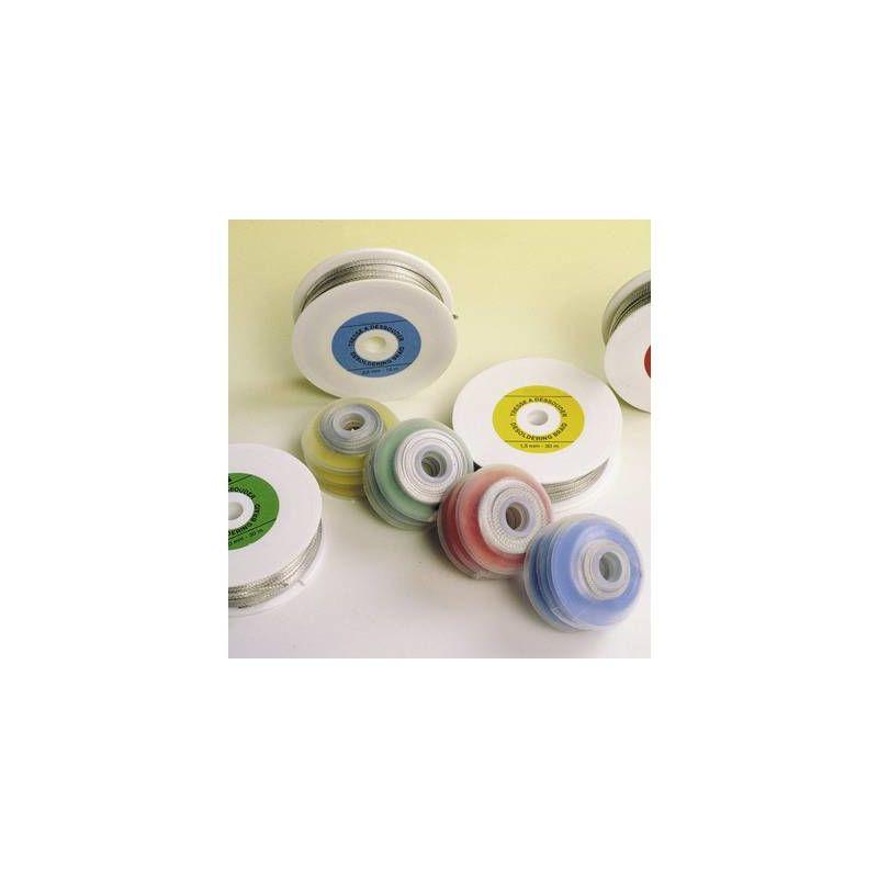 Tresse à Dessouder Sans Nettoyage – 4 Largeurs (2 à 3,5 Mm), 12 Mètres, Pour Réparation électronique