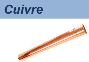 Tuyau dauphin en cuivre - Réf 01dauphcui001 pour évacuation d'eau pluviale_0