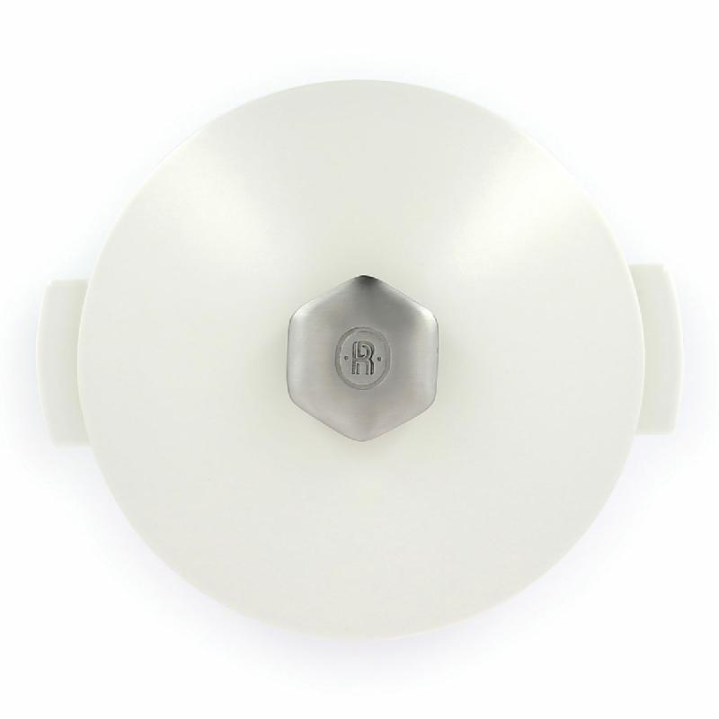 COUVERCLE POUR COCOTTE ROND BLANC PORCELAINE Ø 28 CM REVOLUTION 2