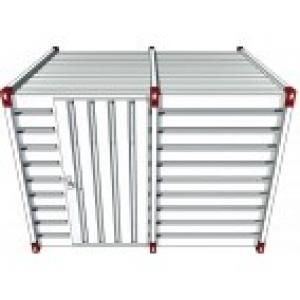 23660 - Conteneur de stockage standard avec porte simple et plancher bois_0