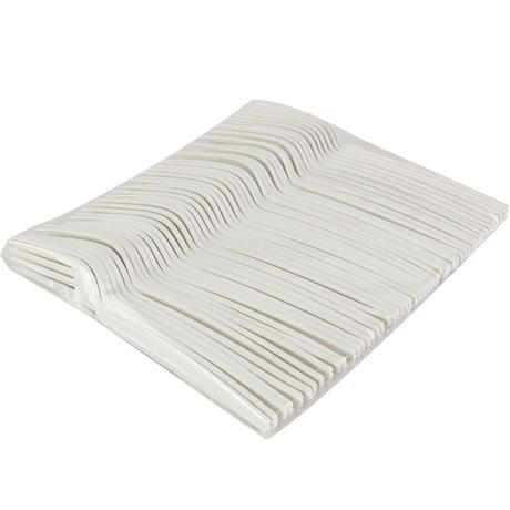 50 FOURCHETTES CPLA BIO BLANC 16.5 CM