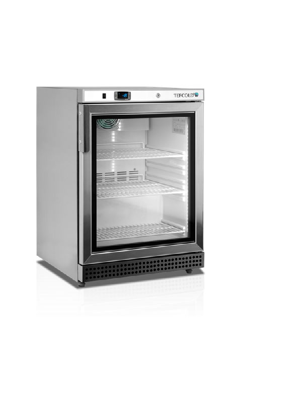 Armoire réfrigérée négative vitrée inox - 120 L | Tefcold - UF200VSG_0